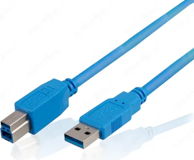 Produktbild von USB Kabel / USB 3.0 Kabel Super Speed 1,8 meter Blau
