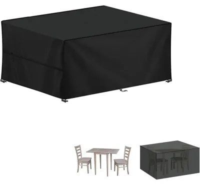 Productafbeelding van Afdekhoes voor tuinmeubels, 100x60x74 cm, waterdicht, gemaakt van 420D Oxford-stof, geschikt voor gebruik in de winter