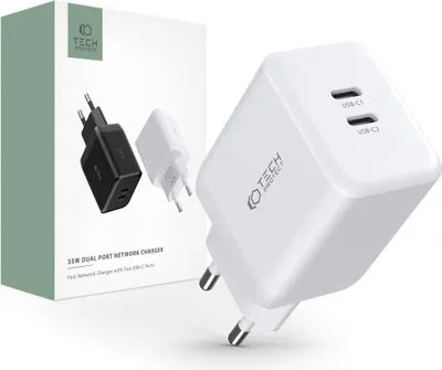 Obrázok produktu pre Tech-Protect C35W-2 2-portov sieov nabjaka Pd35W biela