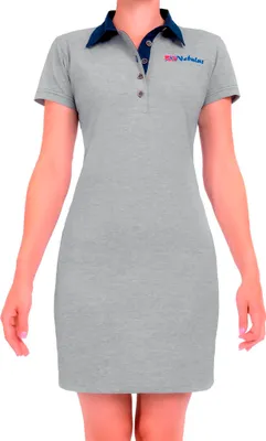 Immagine prodotto di Abito polo Nebulus ADELA donna, abito estivo arioso, abito primaverile leggero, P5681 - donna, grigio-navy, L/40