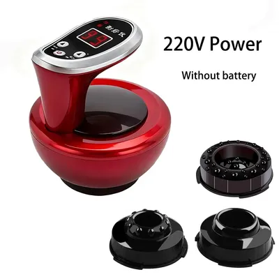 Zdjęcie produktu dla Zestaw do masażu próżniowego elektryczny - urządzenie do masażu Gua-Sha - 9 stopni - bez akumulatora - do masażu ciała