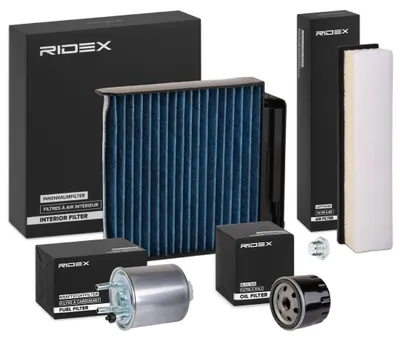 Produktbild von RIDEX Filterset Inspektionspaket Filtersatz für RENAULT TWINGO II (CN0)