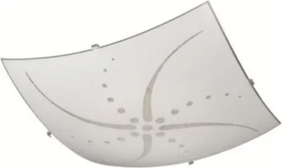 Produktbild von Deckenleuchte Weiss Dekorglas Glas 29 x 29cm Eckig