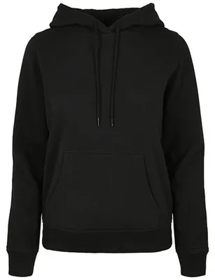 Image de Build Your Brand Basic BB007 | LadiesŽ Basic Hoody Regular Fit Poche kangourou - Couleur : Noir - Taille : XXL