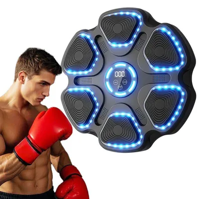 Produktbild von Boxmaschine Wand Musik Trainer mit LED Anzeige, 11 Modi 9 Stufen, Bluetooth Reaktions Trainer für Fitness, Koordination & Home Gym
