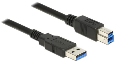 Image de USB Kabel Delock USB3.0 A -> B St/St 1.00m schwarz