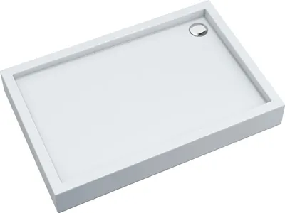 Produktbild von AQUABAD Duschwanne/Duschtasse Elegana mit LeakProtect Technologie Smooth White 90x120cm Rechteck