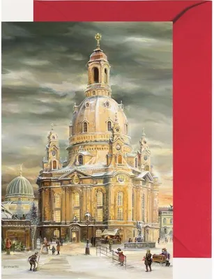 Produktbild von Miniadventskalender Dresdner Frauenkirche als Klappkarte