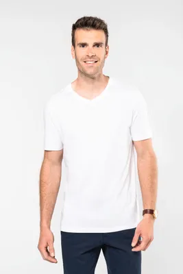 Produktbild von Kariban Premium Supima® Herren-T-Shirt mit V-Ausschnitt und kurzen Ärmeln