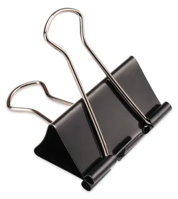 Produktbild von H&S Foldback Klammern Metall - Groß 51mm Schwarz 10x Klammer – Stahlklammern für Büro & Schule – Maul Büroklammern – Halteklammern Clips zum Klemmen -