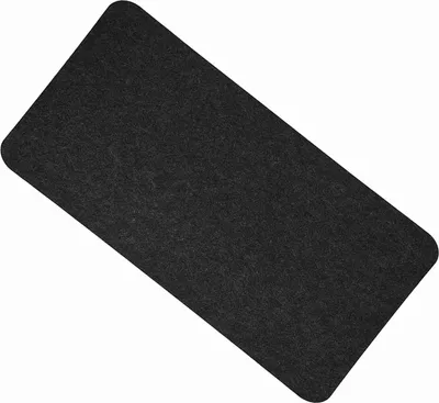 Imagen del producto de Alfombrilla para escritorio de poliéster, 68x33 cm, antistática, para oficina, computadora portátil, PC, color gris oscuro