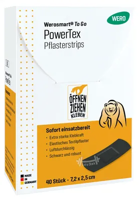 Produktbild von Werosmart® To Go PowerTex Sofortpflaster Pflasterstrips