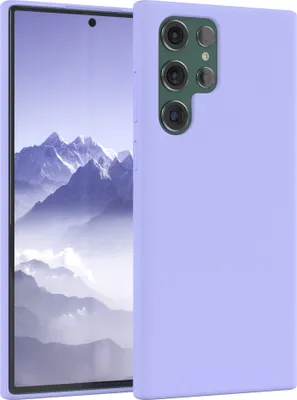 Produktbild von EAZY CASE Silikonhülle für Samsung Galaxy S22 Ultra 5G Silikon Backcover Schutz in Violett