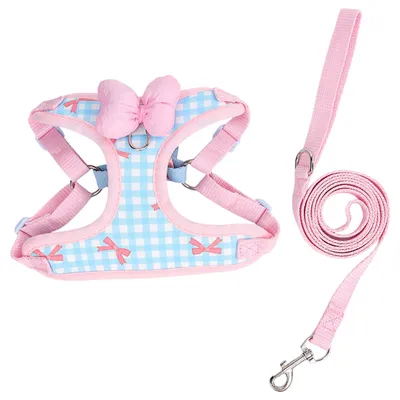 Produktbild von Welpen Geschirr, Hundegeschirr mit Griff, Atmungsaktive Hundeweste für Kleine und Mittlere Hunde, Blau, M