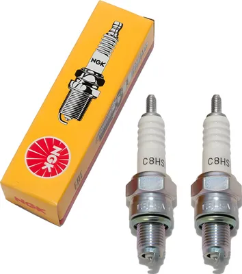 Produktbild von Zündkerzen Set NGK 2x C8HSA Zündkerze, 12,7mm Kurzgewinde Ø 10,0mm Hex 16,0mm, Elektrodenabstand 0,75mm, Wärmewert 8, 6821