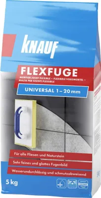 Produktbild von Knauf Fugenmörtel Flexfuge Universal 1 - 20 mm sandgrau 5 kg