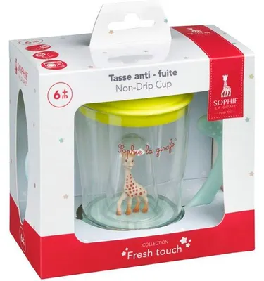 Immagine prodotto di Tazza antiversamento Sophie la Girafe, beccuccio ergonomico, 2 manici, valvola antigoccia