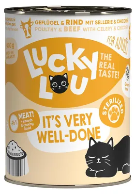 Produktbild von Lucky Lou Lifestage Sterilized Geflügel & Rind 6x 400 g