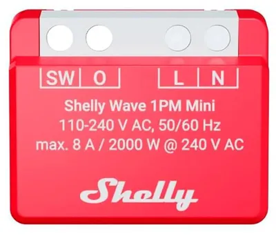 Produktbild von Shelly Wave 1PM Mini LR Z-Wave-Aktor