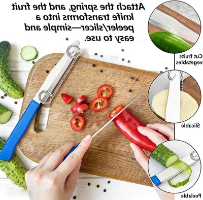 Multifunktionaler 3-in-1 Gemüse- und Obstschäler zum Schneiden und Schälen von Gurken, Karotten und Kartoffeln