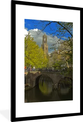 Produktbild von MuchoWow® Gerahmtes Poster Oud - Pflanzen - Utrecht 60x90 cm - Poster mit Schwarzem Bilderrahmen Wandposter Rahmen Foto Bilder - Dekoration - Wandposter Wohnzimmer - Hochwertig