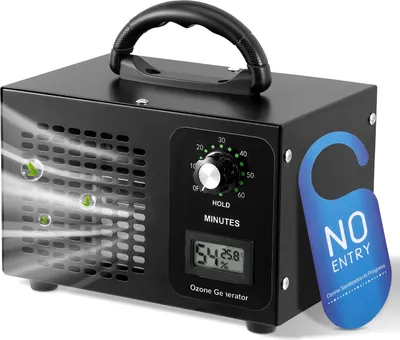 Produktbild von Ozongenerator - Gewerbliche Ozonmaschine - 60.000 mg/h - Geruchsentfernung - Für Auto, Haus, Rauch, Haustiere - Schwarz