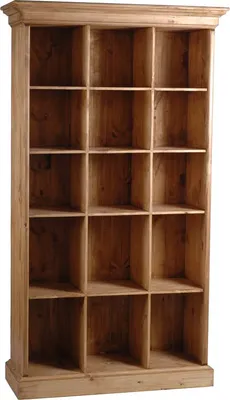 Produktbild von MiaMöbel Bücherregal Mexico Möbel 120x205x39 cm Landhausstil Massivholz Pinie Honig