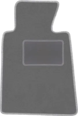 Produktbild von Fahrerfußmatte Velours graphit passend für BMW 5 E34 (1988-1994, Limousine, Kombi, Touring) – mit Befestigungen – passgenau