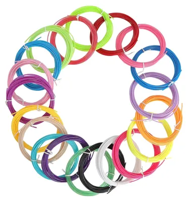 3D-Filamentset, 20 Farben, ABS, 1,75 mm, 100 g