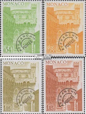 Produktbild von Briefmarken Monaco 1977 Mi 1275-1278 (kompl.Ausg.) postfrisch Freimarken: Uhrturm