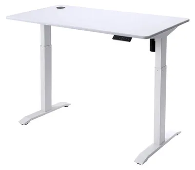 Produktbild von Urban Factory EED25UF, Gerade, Rechteckige Form, Edelstahl, Homeoffice, Büro, Weiß, Weiß