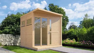 Produktbild von Gartenhaus Bertilo Concept Office inkl. Fußboden 237 x 310 cm natur