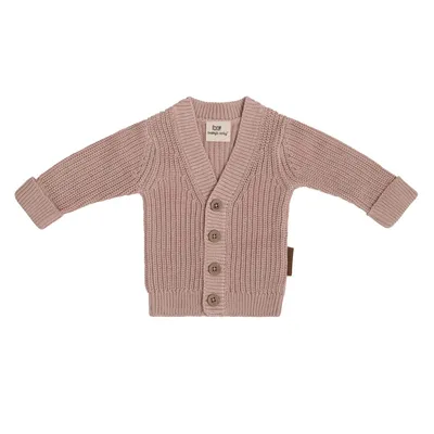 Image de Veste en tricot pour bébé "Soul" de la marque Baby's Only, couleur rose pâle, taille 62. Couleur : rose