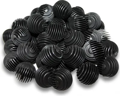 Obrázek produktu pro 40x Akvarijní biokuličky Ø 28 mm, filtrační kuličky pro akvária a jezírka, pro osídlení filtru nitrifikačními bakteriemi