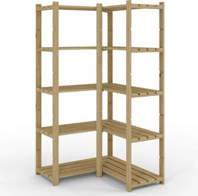 Produktbild von Bücherregal, Holzregal, Standregal, Wandregal, Regal mit 5 Böden, Büroregal, B-20 170x85x40 cm 5 böden , Lagerregal, Aktenregal für ordner, Lenmar