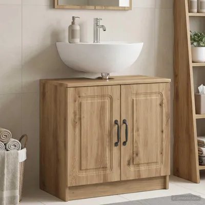 Zdjęcie produktu dla Maison Exclusive - Szafka pod umywalkę UTRECHT, wykończenie: orzech artystyczny, wymiary: 59,5 x 31,5 x 59 cm