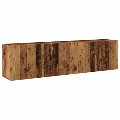 Produktbild von TV-Wandschränke 2 Stk. Altholz-Optik 80x30x41 cm