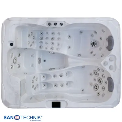 Produktbild von Sanotechnik Outdoor Whirlpool MAURITSIUS inkl. Abdeckung u. Stiege