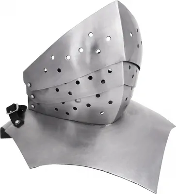 Produktbild von Gotische Halsberge, 15. Jahrhundert, 1,6 mm Stahl