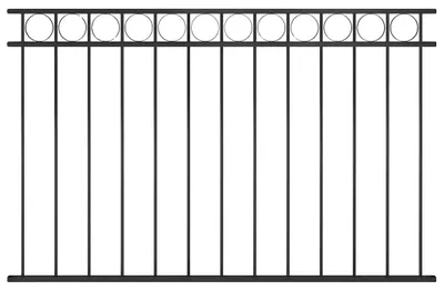 Image de Panneau de clôture, acier thermolaqué, facile à installer, type 1