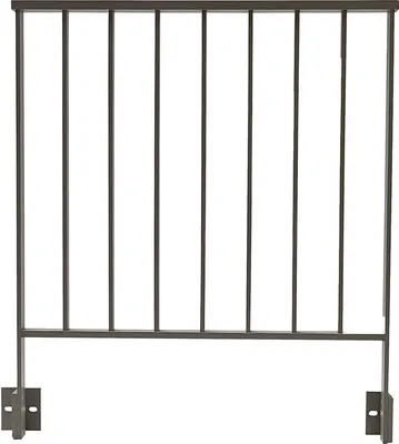 Produktbild von Pertura Geländer-Komplettset Triton taupe G-Form Aluminium für Seitenmontage 1 m