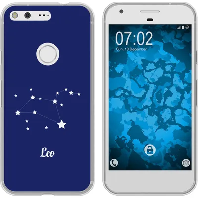 Produktbild von PhoneNatic Case kompatibel mit Google Pixel Silikon-Hülle SternzeichenLeo M4