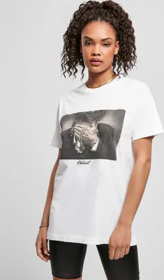 Image de T-shirt pour femmes Mr. Tee, modèle "Ladies Trust", couleur blanche - taille M