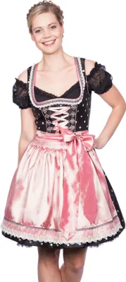 Produktbild von Dirndl Dawn 50er Länge schwarz rose 32