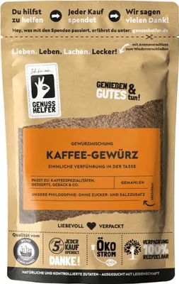 Produktbild von Kaffeegewürz, gemahlen, leckeres orientalisches Aroma, für intensiven Kaffee- und Kakaogeschmack, 3 x 50g