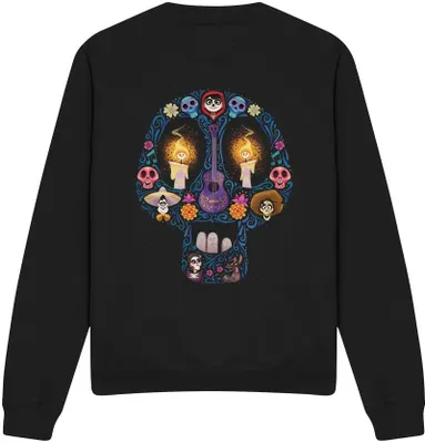 Produktbild von Coco - "Day Of The Dead" Sweatshirt für Herren/Damen Uni TV3461 (XL) (Schwarz)