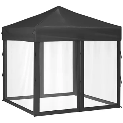 Produktbild von Partyzelt Faltbar mit Seitenwänden Anthrazit 2x2 m