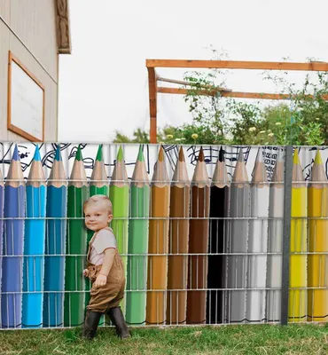Produktbild von Sichtschutzstreifen Infinity Stifte Sichtschutz Garten Zaun - 250x100cm