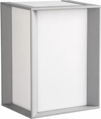 A product shot of a modern outdoor wall light.