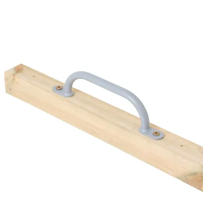 Image de Prises d'escalade TRIBECCO pour aire de jeux, structure d'escalade, lit surélevé & mur d'escalade intérieur (350 mm Gris, 4 pièces)